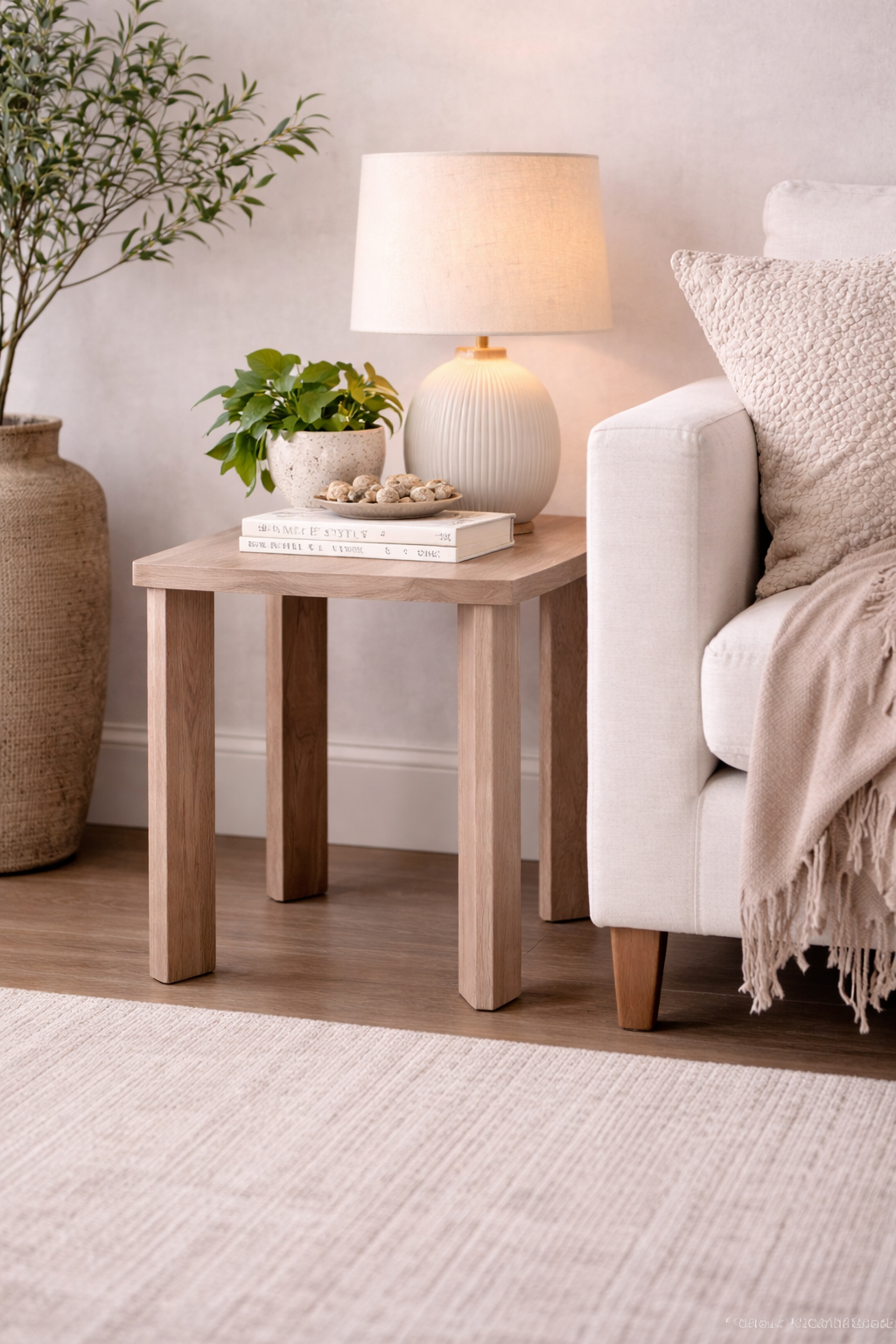 Nordlyn Solid Wood Side Table