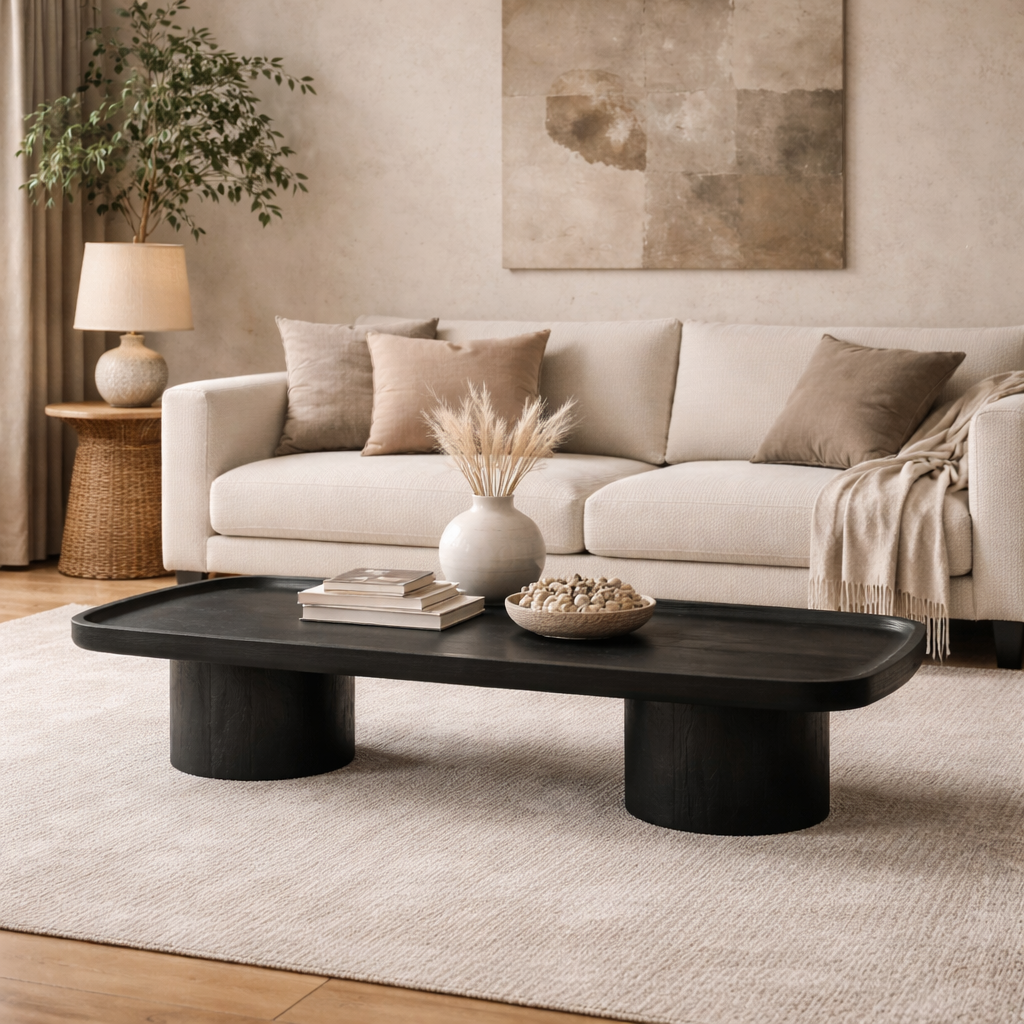Obsidian Oval Coffee Table