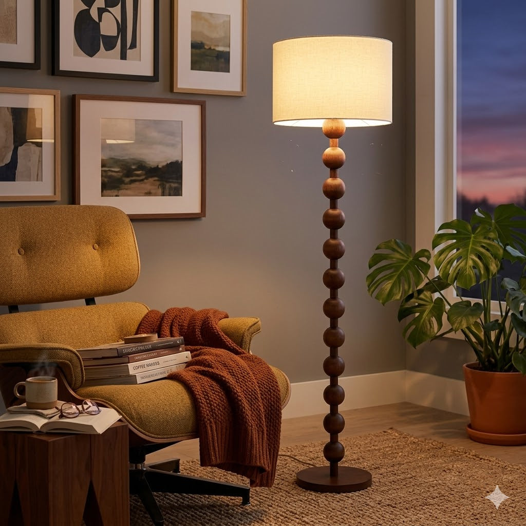 OrbaLume Wooden Floor Lamp