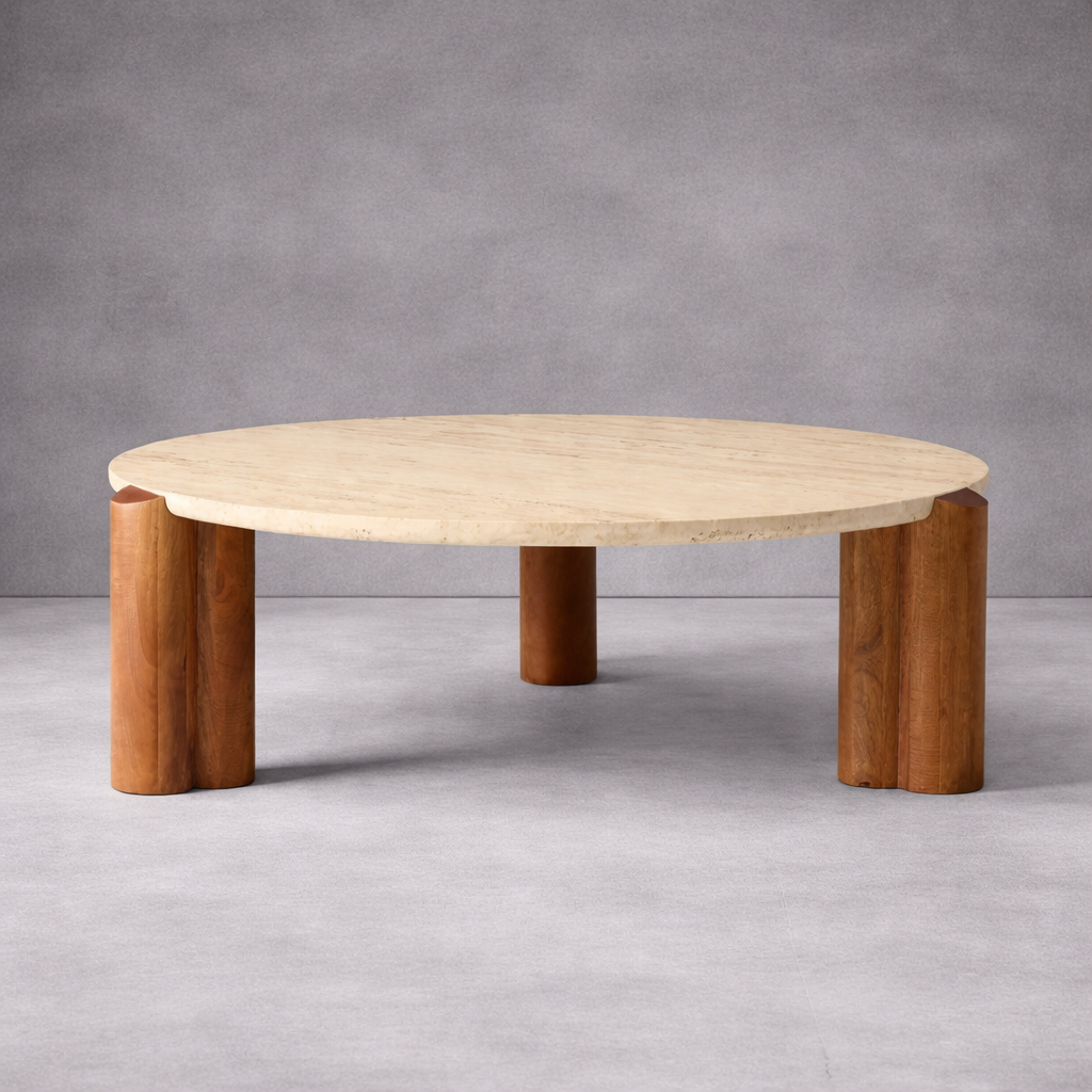 Siena Marble Round Coffee Table