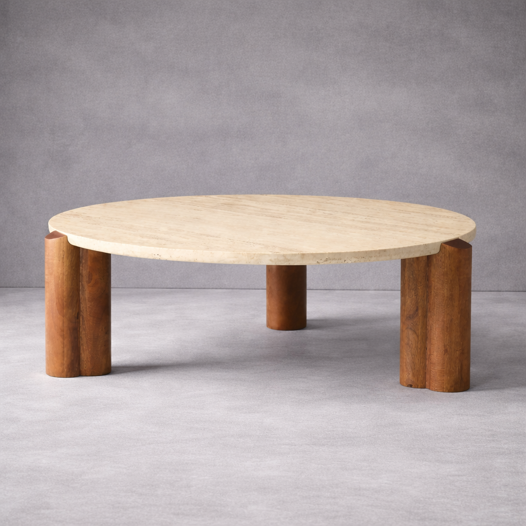 Siena Marble Round Coffee Table