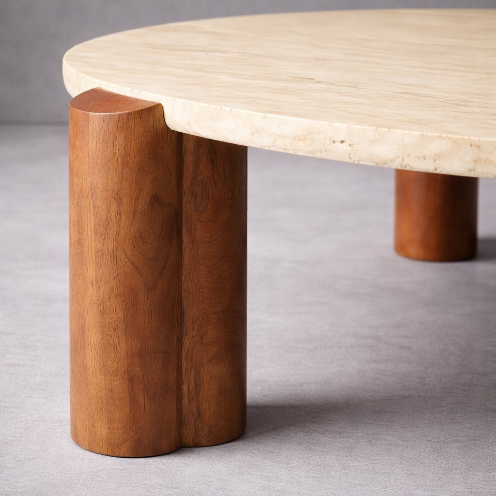 Siena Marble Round Coffee Table