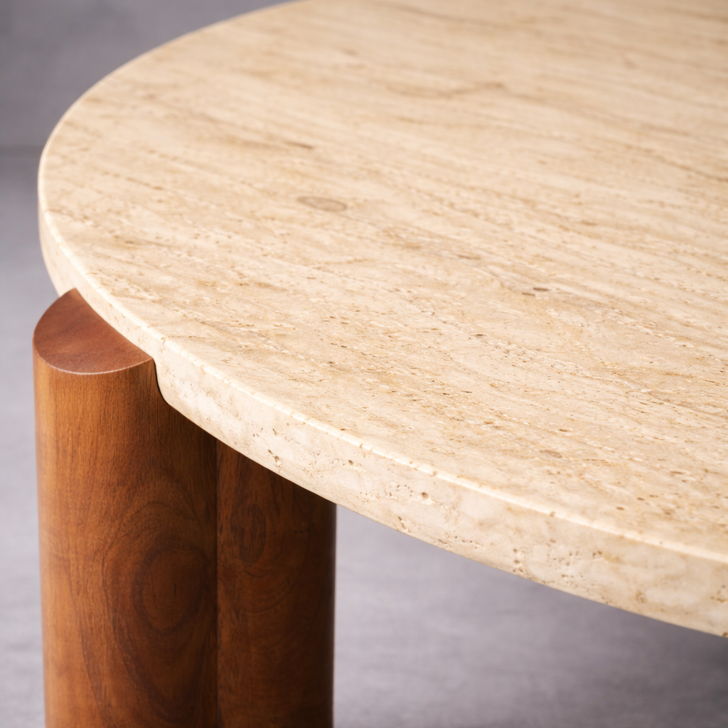 Siena Marble Round Coffee Table