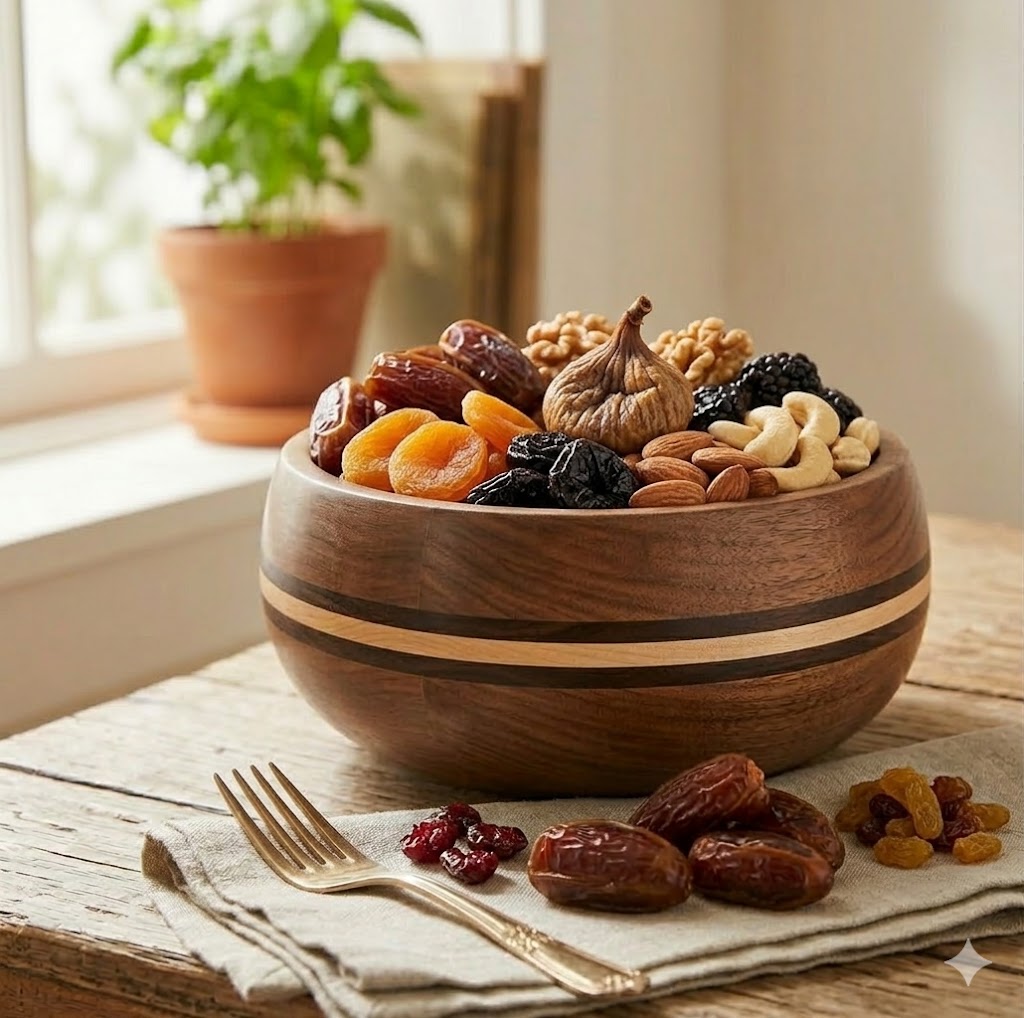 Sienna Stripe Wooden Bowl