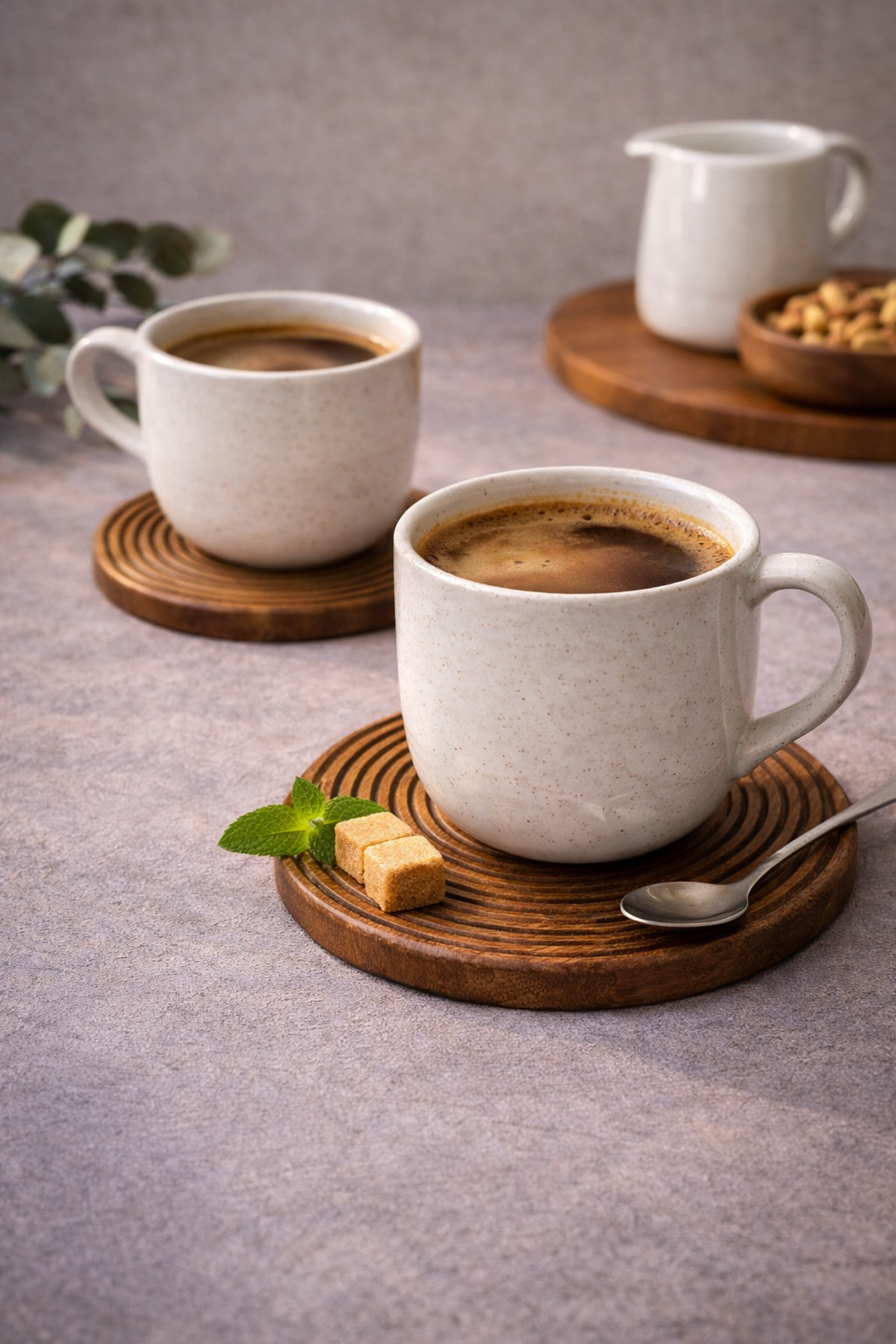 SpiraWood Artisan Coaster Set