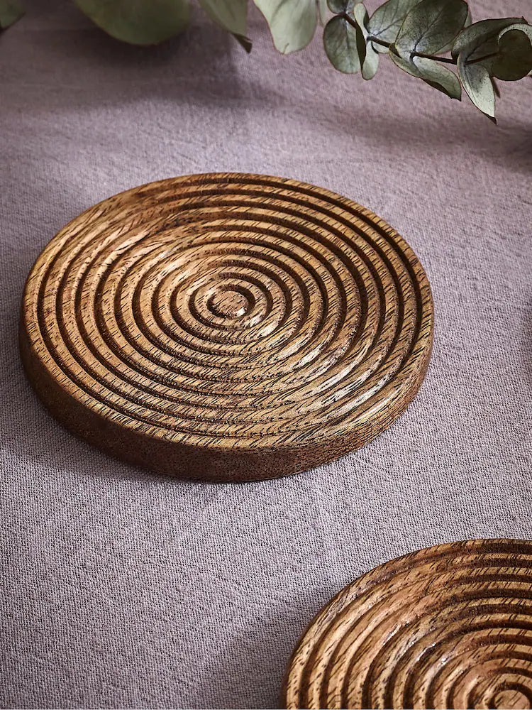 SpiraWood Artisan Coaster Set