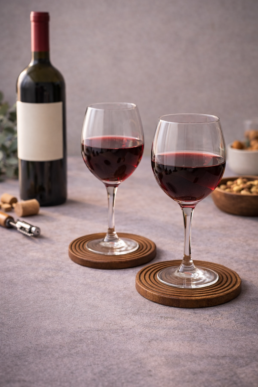 SpiraWood Artisan Coaster Set
