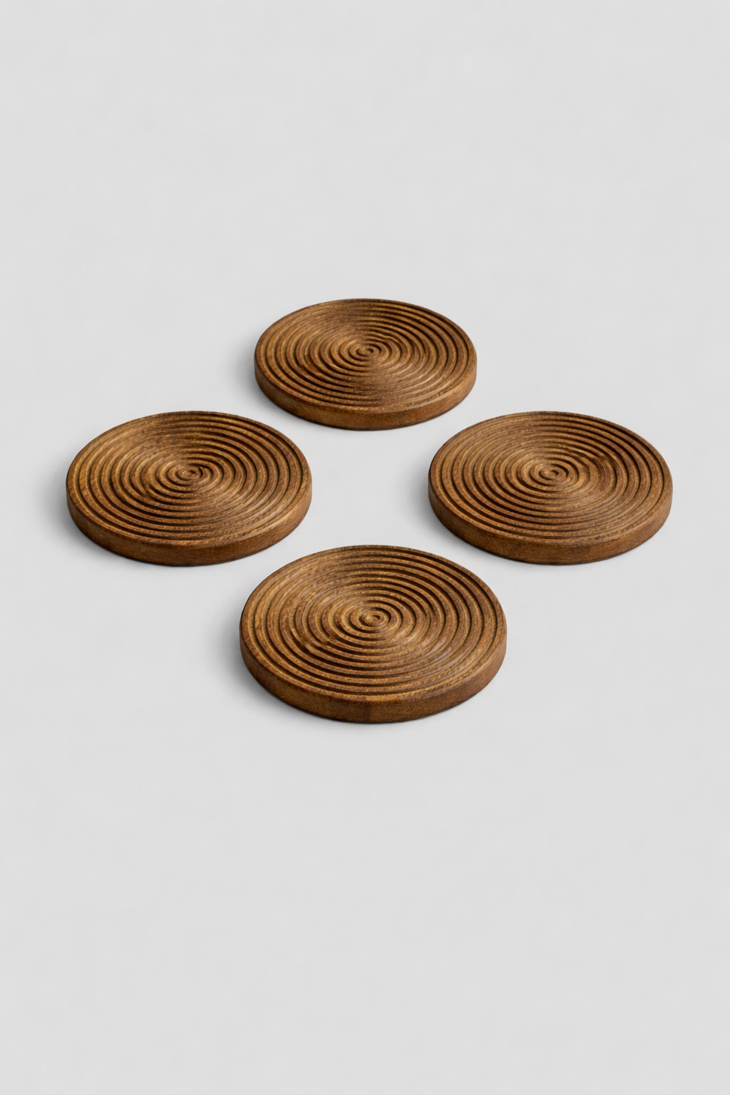 SpiraWood Artisan Coaster Set