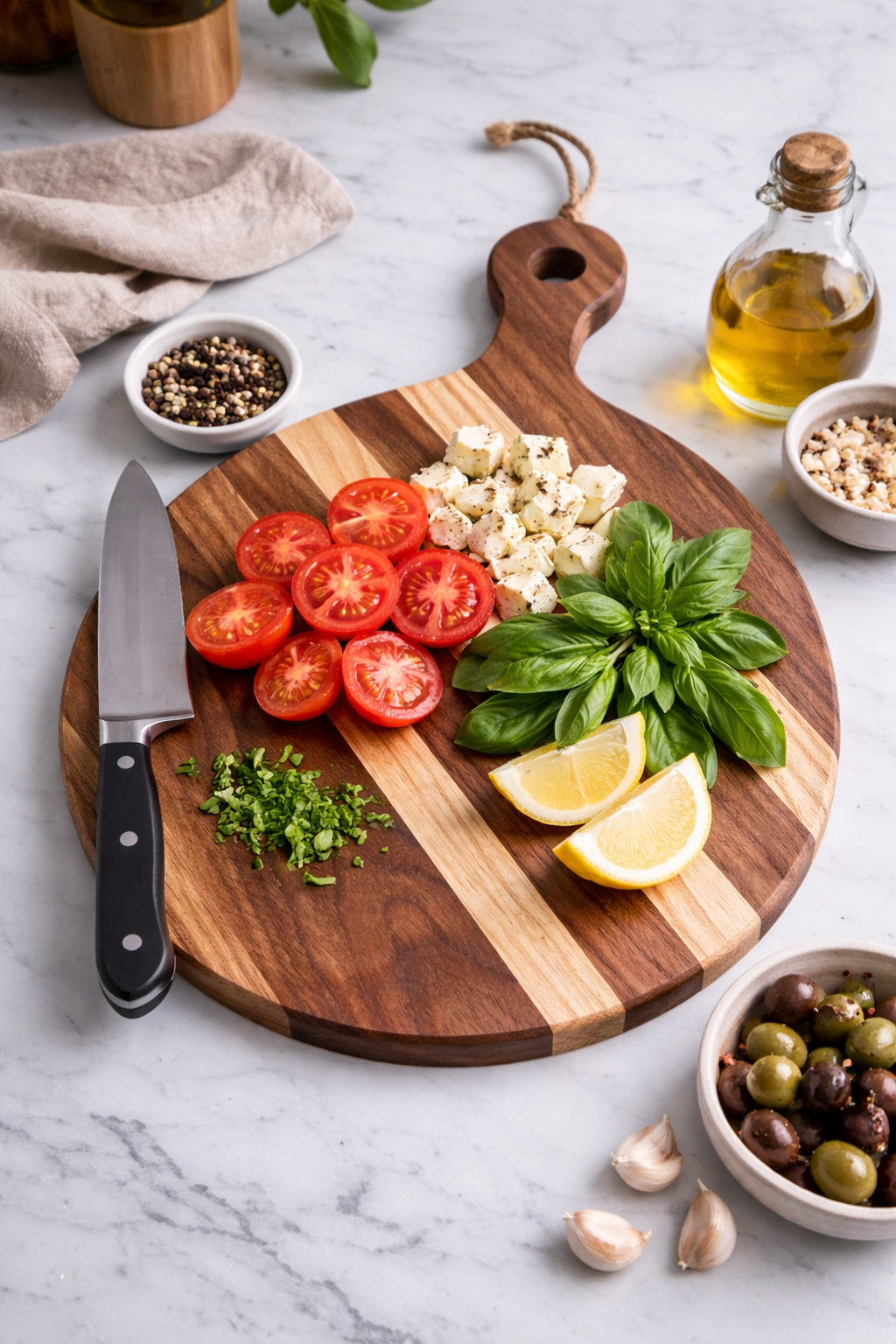 StriataCraft Round Cutting Board