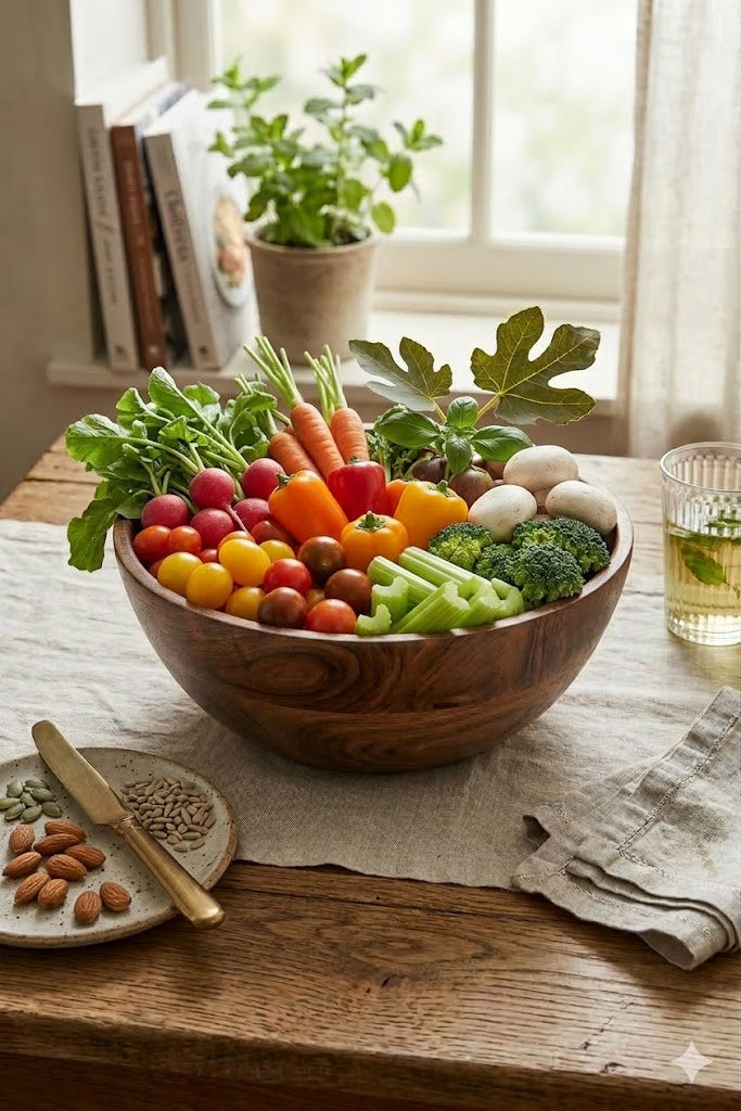 TerraGrain Wooden Serving Bowl