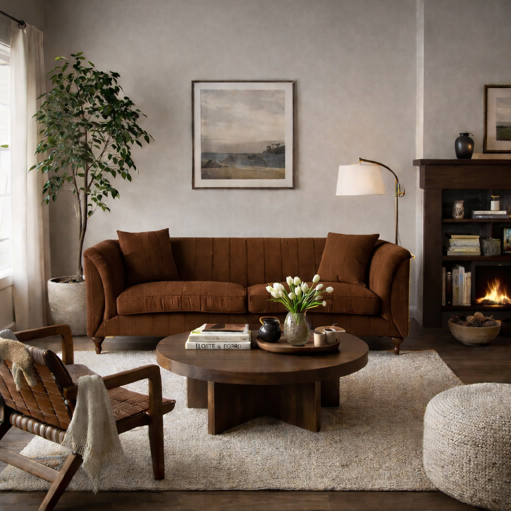 Veloura Curve Upholstered Sofa