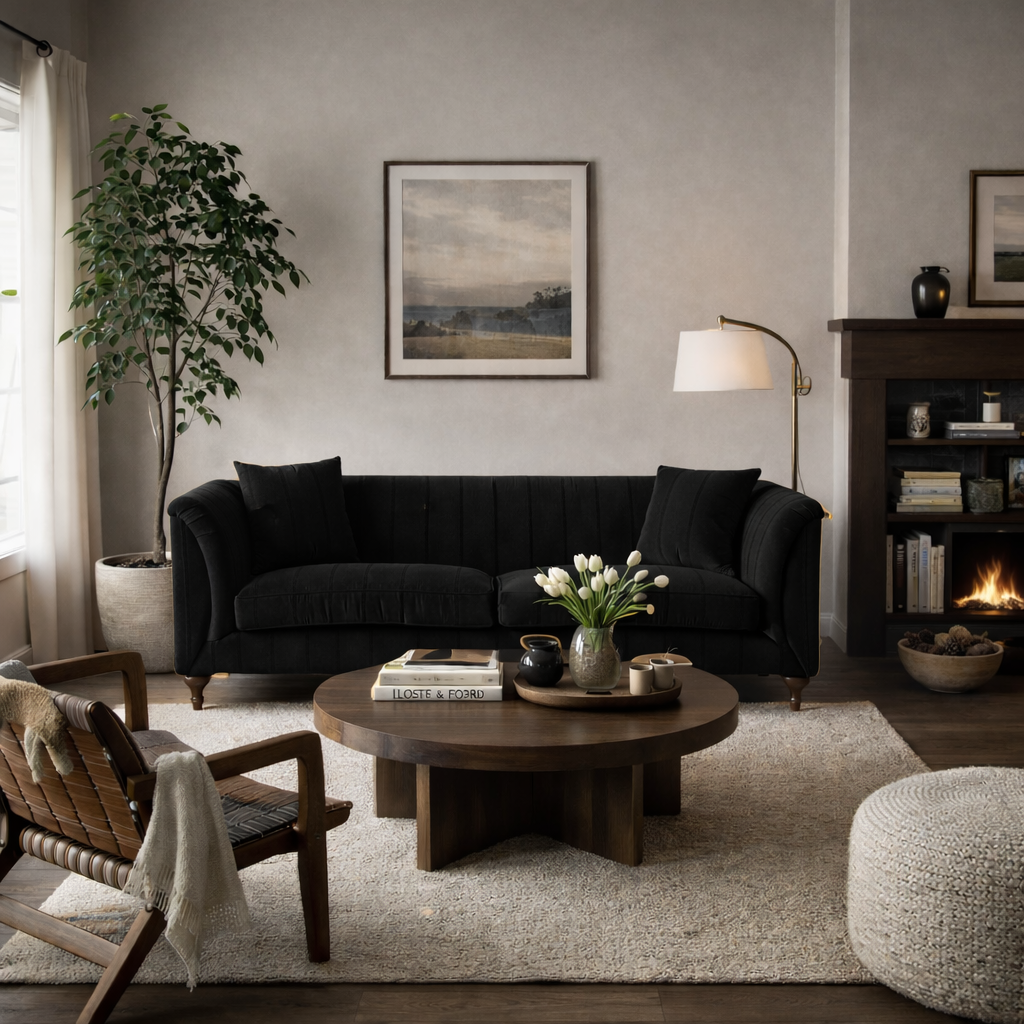 Veloura Curve Upholstered Sofa