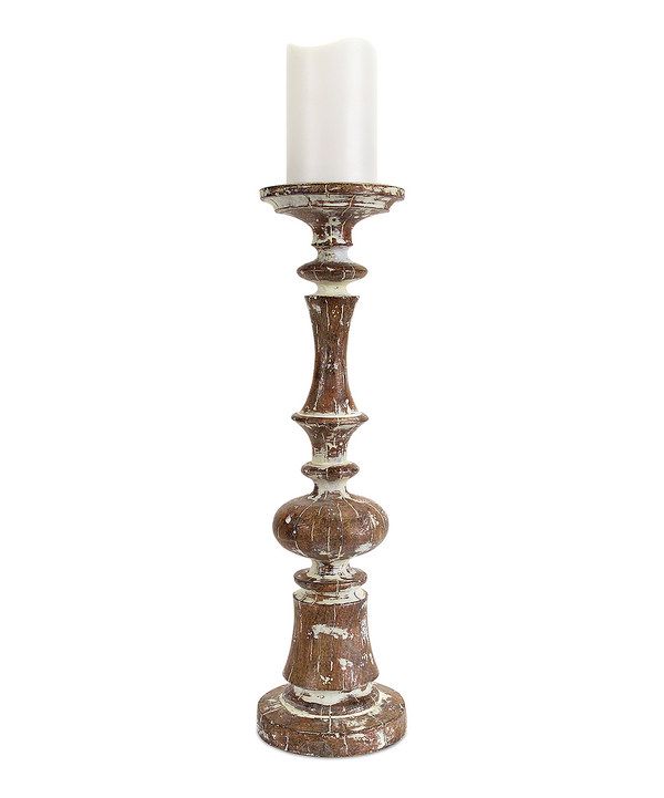 Vintage Aura Wooden Candle Stand