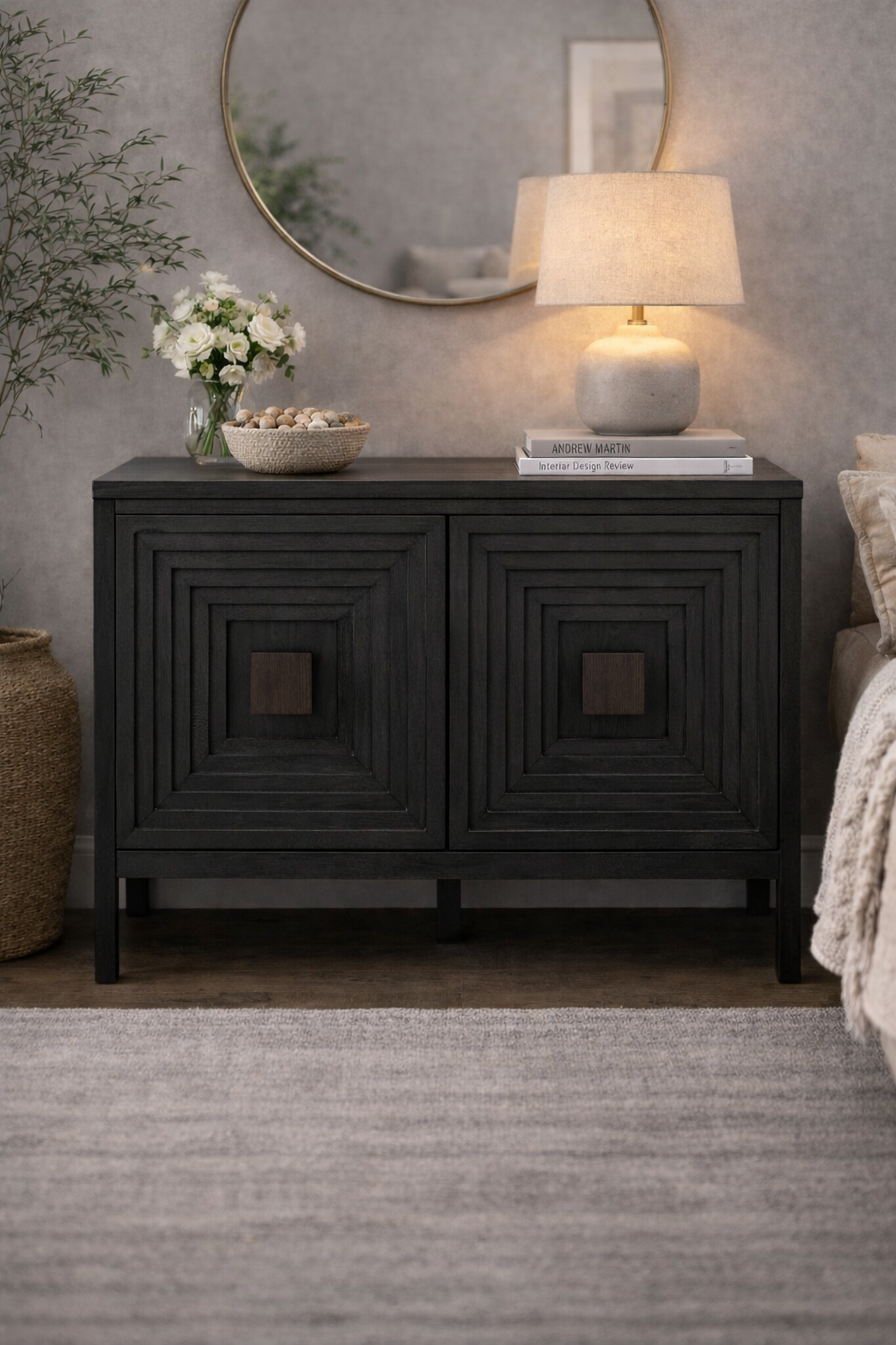 Virello Geometric Sideboard Cabinet