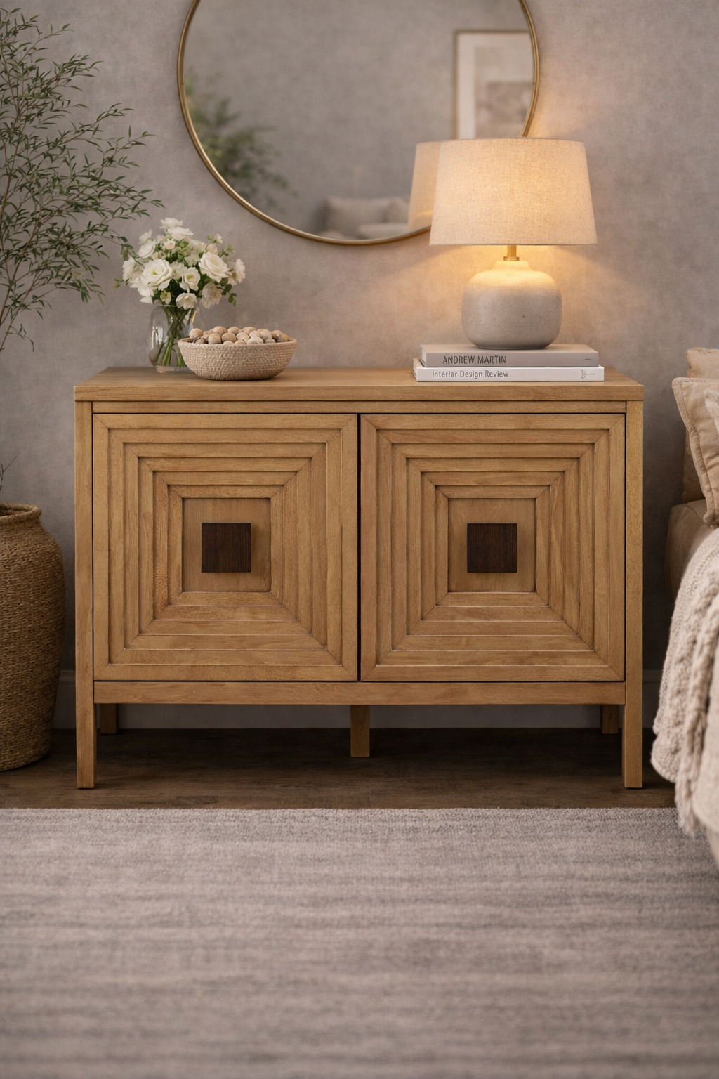 Virello Geometric Sideboard Cabinet