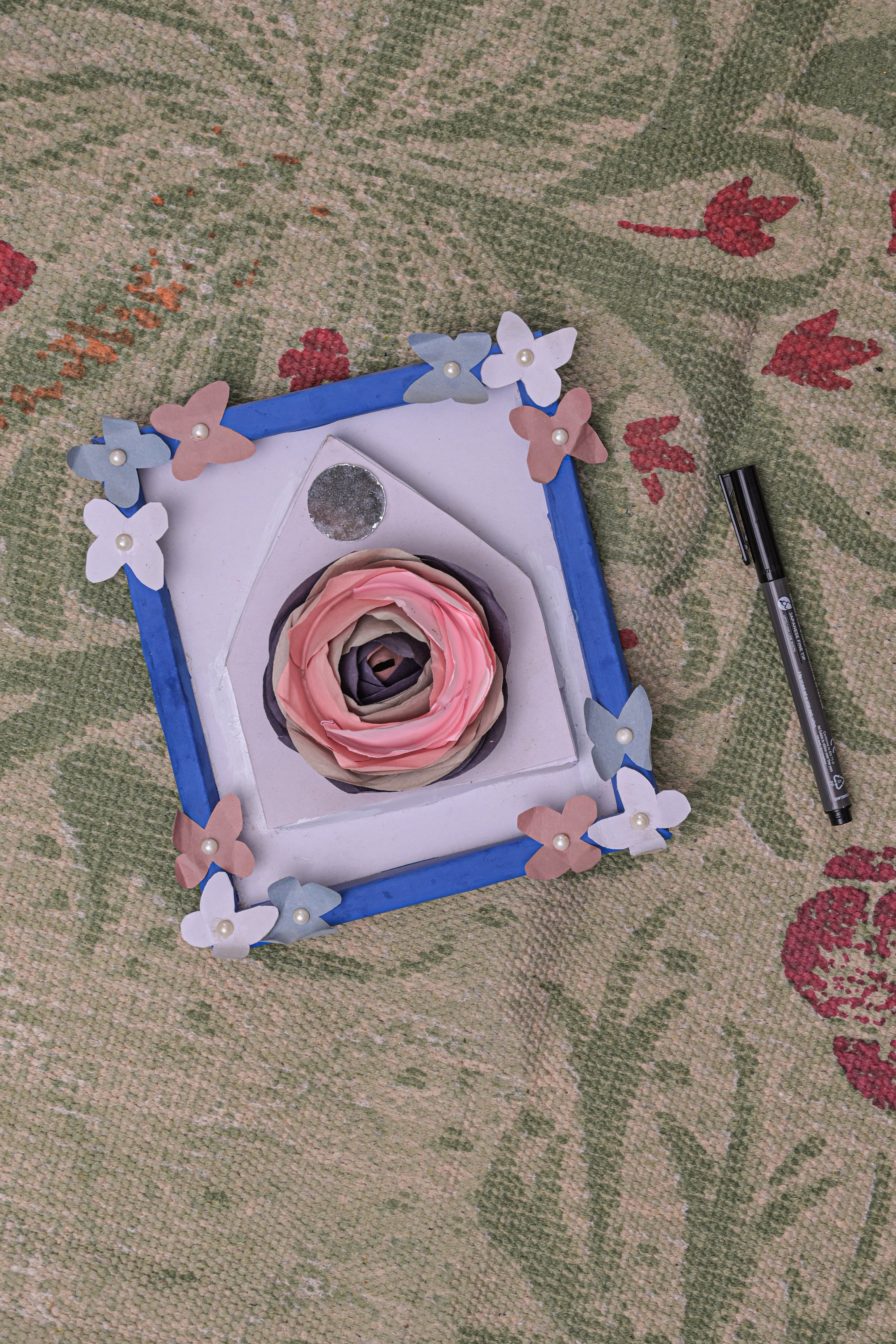 Meadow Vine Handcrafted Cotton Rug